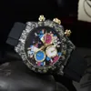 2022 Orologio da uomo di lusso di alta qualità sei punti Tutti i quadranti funzionano Orologi al quarzo automatici Orologio cronografo europeo delle migliori marche Fashi254a