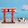 Décorations de jardin Torii Gate Accessoires Maison Résine Sculptures Maison Decorationationss Foggers Tankationsss Décor Miniature Ornement Le