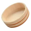 Servies Sets Dessert Dienbladen Ronde Sushi Emmer Koreaanse Mengen Rijst Sashimi Plaat 27x27 cm Japanse Kaki Houten grote Capaciteit Keuken