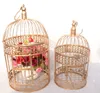 Dekorativa föremål Figurer Iron Bird Cage Wedding Decor Flower Props Hanging Frame 230620