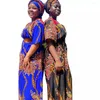 Vêtement Ethnique Foulard Style Africain Et Abaya Lâche Pour Femmes Musulmanes - Robe Une Pièce Imprimée En Coton Surdimensionné Caftan Femme Musulman