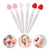 Pinceaux de maquillage 6pcs Gommage du nez double face Silicone Lèvres Exfoliant Beauté Fournitures