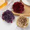 Dried Flowers 100Pcs 9Cm Silk Dahlias Artificial Home Decor Wedding Rose Christmas Garland Material Fake Peony Bridal Accessories