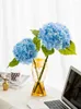 Vases Hydrangea Artificial Flower High-End Living Room And Dining Table Decoration Fake Po Props Super Realistic