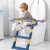 Seat Covers Stair Style Children's Toilet Boy and Girl Baby Toilet Folding Rack Step Stool Child Step Toilet Seat Ring Toilet 230620