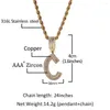 Pendentif Colliers Glacé Carré Zircon Anglais Lettres Hommes Et Femmes Hip Hop Couple Collier Streetfashion Cadeau Rappeur