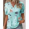 T-shirts pour femmes femmes été hauts Crochet dentelle t-shirts Sexy Vintage à manches courtes volants 5XL lâche décontracté Befree Boho