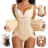 Waist Tummy Shaper Double Compression Women Butt Lifter Control Bodysuits Slimming Corset Underwear Body Shaper Colombian Girdles Sexy Thong 230621