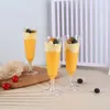 Cake Tools 20Pcs Disposable Red Wine Cups 150ml Plastic Champagne Flutes Cocktail Goblet Wedding Party Supplies Bar Drink Cup Ice Cream 230620