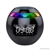 Mini Speakers Mini Bluetooth Speaker Portable with LED Light Radio Speakers Alarm Clock Timer Music Player Bass Sound Box