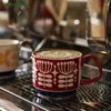 Tasses créatives Style nordique peintes à la main tasse en céramique tasse à café en porcelaine thé de l'après-midi avec poignée lait personnalité