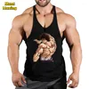 Regatas masculinas Anime Baki Hanma Stringer Top para homens Algodão Y-Back Colete Tees Muscular Training Undershirt Gym Workout Bodybuilding