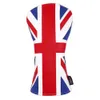 Andra golfprodukter Union Jack Series Flag Design Pu Leather UK England Wales Scotland Driver Cover 230620