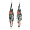 Dangle Earrings Vintage Ethnic Multi Colors Long Drop Tassel For Women Earring Wedding Statement Fashion Jewelry Female