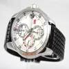 Nowy Miglia Mens Quartz Ruch Casual Watch White Tarf and Black Rubber Band Date Mens Sport WIDZA 277Z