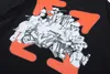 Designer Luxus OFF W T-Shirt Frühling und Sommer super hochwertige neue OW Cartoon-Serie Pfeil Rundhalspullover Kurzarm für Männer Frauen