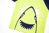 Shorts Honeyzone Children Boys Two Pieces Swimwear Shark Printing Bathing Suit Kids Beach Clothing Set 230620