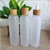 Wholesale 100Pcs Empty Plastic Spray Containers Bottles For Cosmetics Skin Care Packaging Dropper Jar With Bamboo Lidgoods Pvrdh