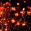 New Valentines Day Love Heart String Light 2M 20LED Fairy Light Wedding Home Room Decoration Birthday Party Gift Battery Operated