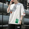 Herren T-Shirts Sommer Mode Druck Rundhals Kurzarm Bequemes T-Shirt Mann Koreanischer Stil Lose Lässige Straße Y2K Baumwoll-T-Shirt 230621