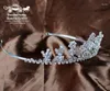 Pinces à cheveux diadème floral diadème clair strass autrichien cristal couronne fleurs bandeau mariée fête de mariage mariées bijoux