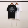 Designer de luxo OFF W T-shirt Nova marca de moda fora de qualidade 3D círculo carta manga curta na primavera e verão super alta qualidade