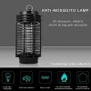 Piège à moustiques électronique Lampe répulsif à moustiques puissant contre les insectes Zapper Bug Fly Stinger Pest UV Night Electric Fly Trap Light