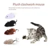 Pet Cat Toy Pluche Clockwork Chain Up Toy Mouse Interactive Play Chase Pet Supplies