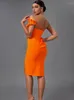 Casual Jurken Ruche Bandage Jurk Zwart Bodycon Avond Feest Elegante Sexy Een Schouder Verjaardag Club Outfit 2023 Zomer Collectie