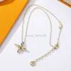 Mode Ohrringe Halskette Marke Designer Schmuck Sets Ohrstecker Buchstaben Ohrstecker Damen Charm Gold für Damen Frauen Party Hochzeit Liebhaber Geschenk Verlobung Braut