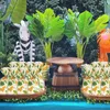 Nieuwe 25/50 stks Jungle Dier Snoep Cookie Zakken Kids Wild Een Safari Thema Dinosaurus Verjaardagsfeestje Gift verpakking Zak Baby Shower Decor