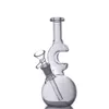 Forme de lune Électrolytique 14mm Femelle Verre Bécher Bong Épais Ah Catcher Narguilé Pyrex Coloré Fumer Des Conduites D'eau pour Dab Rigs avec Des Pièces À Fumer