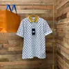 Modeheren t-shirts heren polo korte mouw ademende tops tees letter patroon print mannen vrouwen zomer t shirts plus size heren poloshirt m-4xl