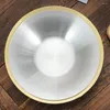 Dinnerware Sets Pasta Salad Bowl Korean Noddle Plate Spaghetti Noodles Stainless Steel Dinner Round Dish Banquet Snack Trays