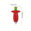 1 pc Fruit Corer, Cuisine Ménage En Acier Inoxydable Fraise Égreneur Tomate Tige Décorateur Fruit Corer, Gadgets De Cuisine, Fournitures De Cuisine