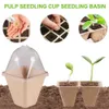 Vasi per fioriere Vaso per piante con coperchio Placcatura da giardino Germinazione Piantine Vaso per piante Vaso per piante da fiore biodegradabile R230621