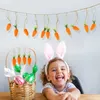 Adornos de zanahoria de Pascua para el hogar, 10 Uds., 2023, zanahoria Artificial, árbol de Pascua, colgante, suministros para fiestas, regalo para niños