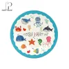 Conteneurs jetables à emporter 12 enfants Sea Life World thème des animaux marins décoration de fête d'anniversaire vaisselle ensemble assiette tasse sac cadeau bannière snackbox chapeau 230620