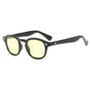 Zonnebril Zonnebril Man Clear Lens Vintage Johnny Depp Zonnebril Mannen Brillen Merk Designer Oval Tint Retro Shades Gafas de sol UV400 230620