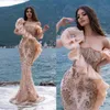Gorgeous Mermaid Prom Dresses Bateau Art Design Pleats Shining Beads Applicants Backless Floor Length Custom Made Plus Size Party Dress Vestido De Noite