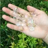 Mini söta glasflaskor hängen små diy med korkburkar gåvor vial blandad 10 form gratis frakthög kvaltitet susjc