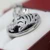 Ny Leopard Roaring Round Pendant Female Micro Set Zircon Bold Personality Trend Street Dance Expert Men's Jewelry