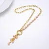 Pendant Necklaces Natural Baroque Pearl Necklace For Women Trendy Freshwater Long Tassels Retro Metal Jewelry Gift 2023