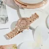 Kol saatleri 2pcs/set zarif moda kadınlar kol saati mükemmel hediye manşet bangle mizaç zarif bayanlar izle kostüm aksesuar