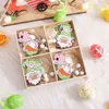 NOWOŚĆ 12PCS Easter Egg Rabbit wisiorki drewniane wisiorki Wesołą dekorację wielkanocną dla domowej marchewki bez twarzy gnom wielkanocne wiszące ozdoby ozdoby