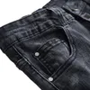 Herren Jeans Gerade Hosen Mode Röhrenjeans Schwarz Plus Size Sommer Hip Hop Ausgefranste Denim Zerrissene Jeans Motorrad Slim Fit 230620