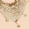 Scarves Vintage Scarf Necklace Bling Collar Neckerchief Women Jewelry Lustrous Choker Female Party Sequin