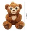 Animals Stuffed Plush Animals 25cm Curious Bear Plush Toy Cute Electric Singing Bear Kids Interactive Stuffed Toy Sleeping Doll Gift For C