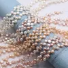 Loose Gemstones Wholesale 6-7MM Real Cultured Freshwater Natural Button Shape Pearl Necklace Strand String Jewelry Beads Accessory 10pcs/lot