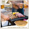 Dinnerware Sets Stainless Steel Filter Pan Containers Snack Serving Dish Grilled Plate Rack Frying Tray Air Fryer Basket Oven Storage